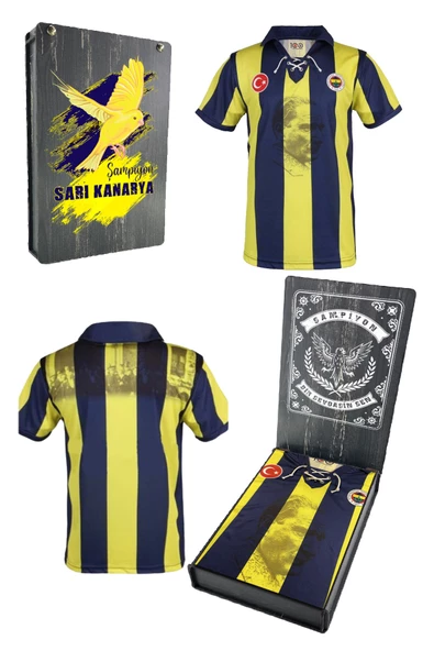 Fenerbahçe Orijinal 100. Yıl Forma Özel Tasarım Hediyelik Ahşap Kutulu ürün görseli 1