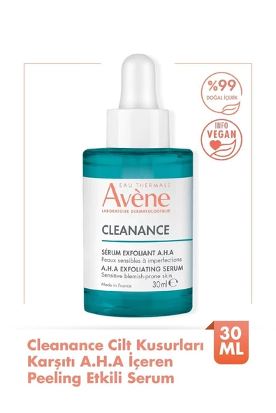 Avene Cleanance Cilt Kusurları Karşıtı A.H.A İçeren Peeling Etkili Serum 30 ml ürün görseli 1