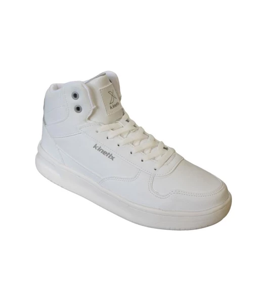 KİNETİX Erkek Beyaz Cilt Bilekli Kalın Taban Sneaker Spor Basketboll  Ayakkabı ürün görseli 1