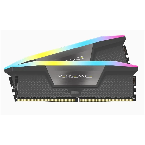 CORSAIR Vengeance RGB 32GB (2x16GB) 6000MHz DDR5 CL30 AMD EXPO Uyumlu Ram -CMH32GX5M2B6000Z30K ürün görseli 1