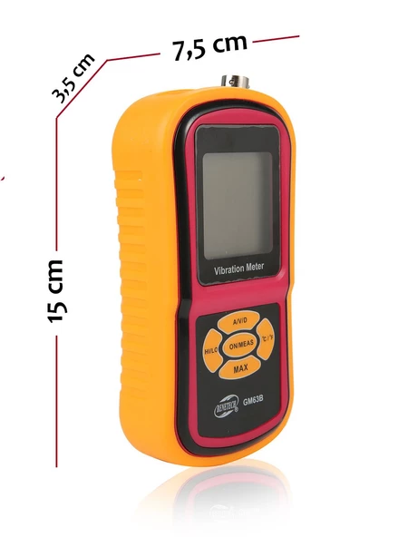 BENETECH GM63B Vibrasyon Titreşim Ölçer - Resim 2