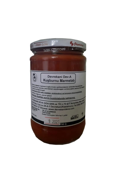 KUŞBURNU MARMELATI ŞEKERLİ 750G ürün görseli 1