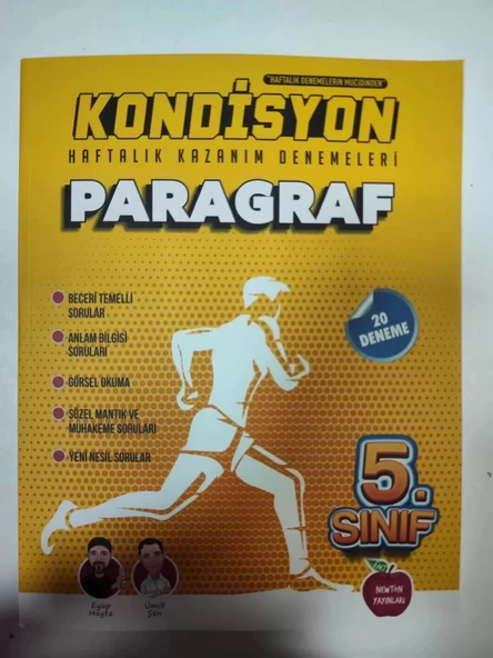 Newton Yayınları 5.Sınıf Kondisyon Paragraf Denemesi ürün görseli 1