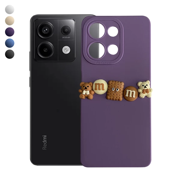 Xiaomi Redmi Note 13 Pro 5G Kılıf 3D M Bear Kamera Korumalı Silikon Kapak ürün görseli 1