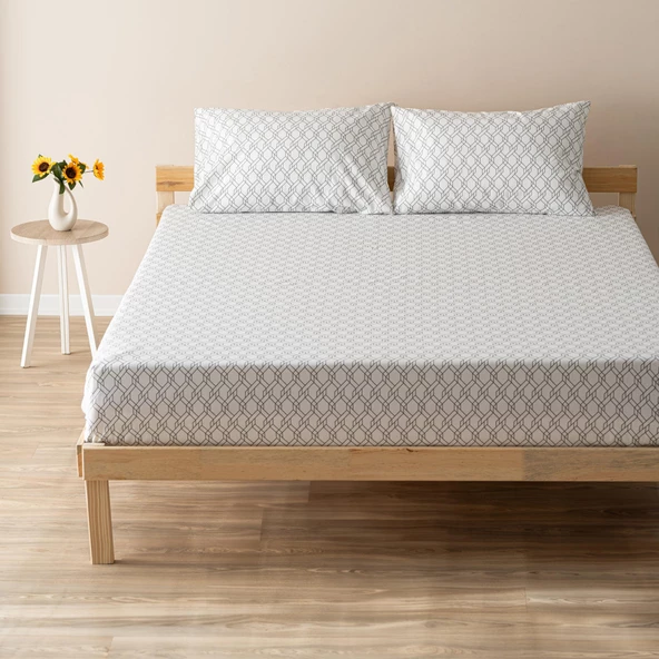 Soley | Mix & Match | Limoges | %100 Pamuklu Çift Kişilik Çarşaf Seti ürün görseli 1