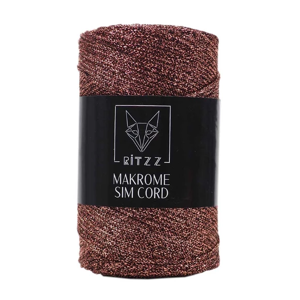 Makrome Sim Cord 2 MM Bronz ürün görseli 1