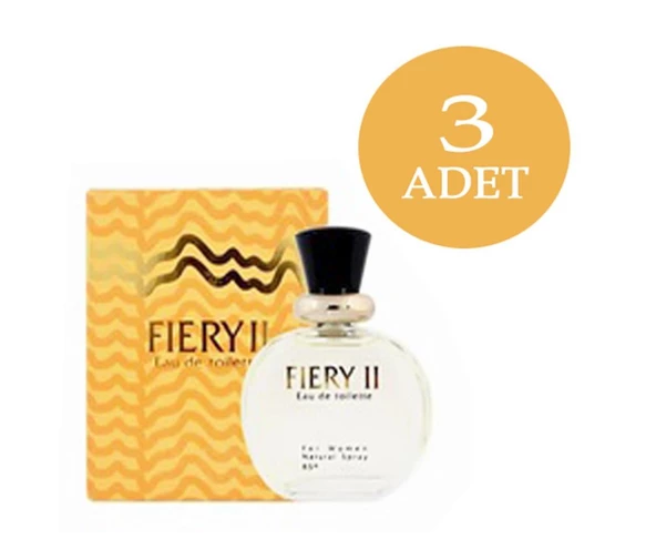 3 Adet X Akat Fiery 2 Woman Edt 100ML Bayan Parfümü - Fiery II ürün görseli 1