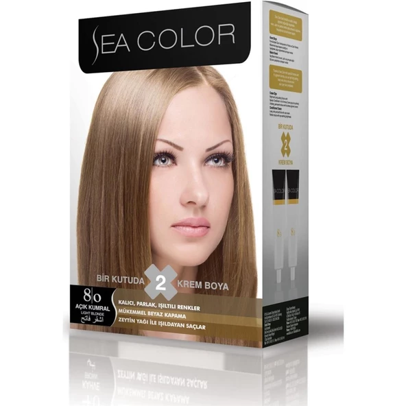 Sea Color Saç Boyası 8.0 Açık Kumral ürün görseli 1