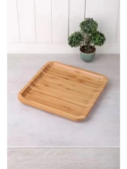 Balsa BLS KR2020 Kahverengi Kare Bambu Tabak 20 cm ürün görseli 1