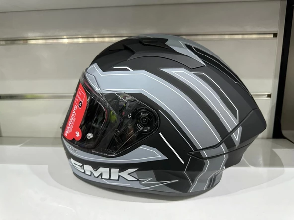 Kask Smk MA261Stellar Bolt Mat Siyah/Gri ürün görseli 1