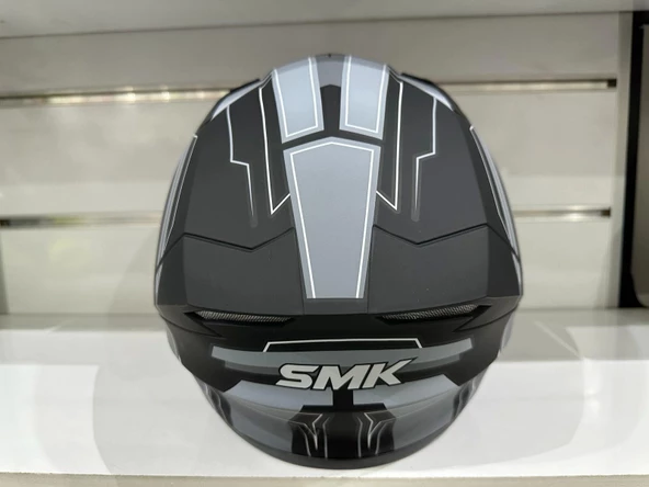 Kask Smk MA261Stellar Bolt Mat Siyah/Gri - Resim 2