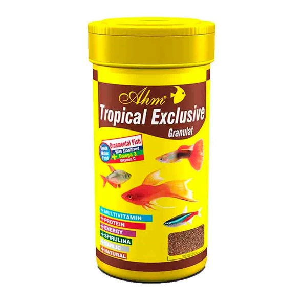 AHM Tropical Exclusive Granulat 100 ml Balık Yemi ürün görseli 1