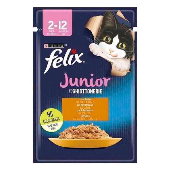 Felix Tavuklu Yaş Yavru Kedi Maması 85 Gr ürün görseli 1
