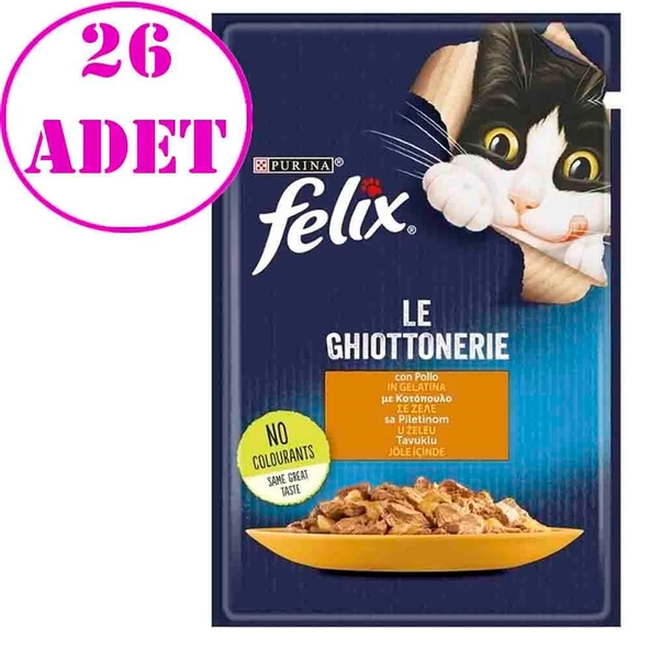 Purina Felix Tavuklu Yaş Kedi Maması 85 Gr 26 AD ürün görseli 1