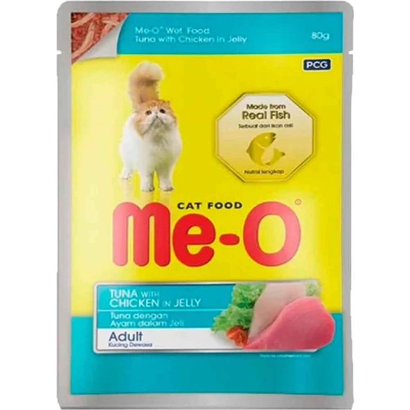 Meo Kedi Konservesi Jöle Ton Balıklı 80gr ürün görseli 1