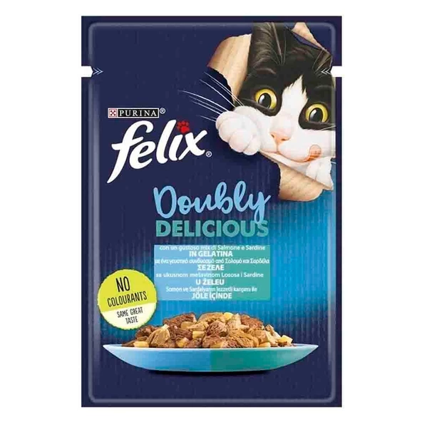 Felix Somon Sardalya Kedi Pouch 85 gr ürün görseli 1