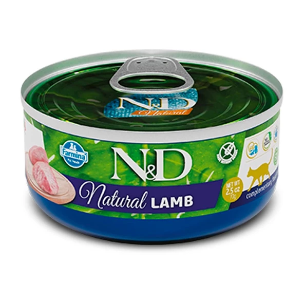 N&D Natural Kuzu Etli Yetişkin Kedi Konservesi 70 Gr ürün görseli 1