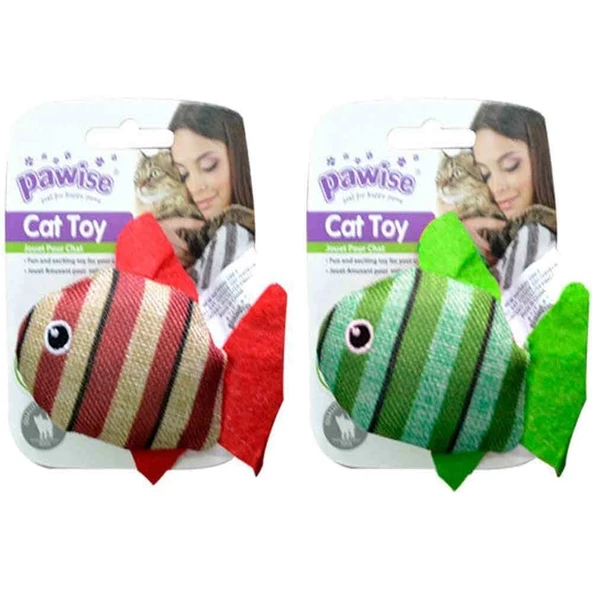 Pawise Kedi Oyuncağı Balık (Karışık Renkli) ürün görseli 1