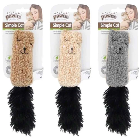 Pawise Tüylü Peluş Kedi Oyuncağı 20 cm ürün görseli 1