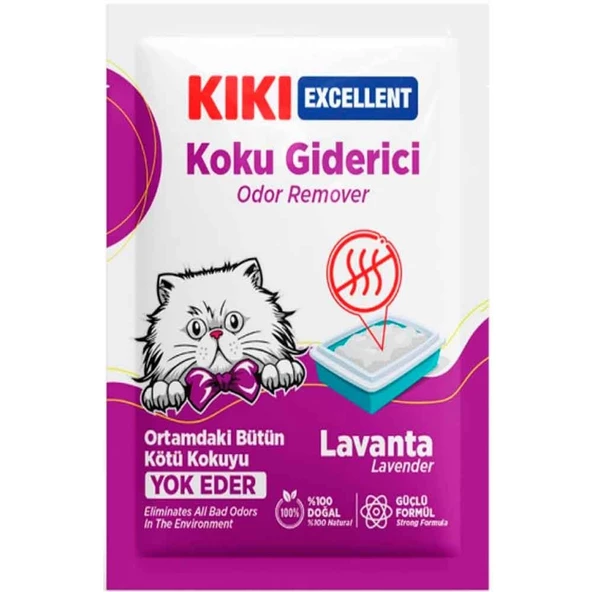 KIKI Kedi Kumu Koku Giderici Toz Lavanta 25 GR ürün görseli 1