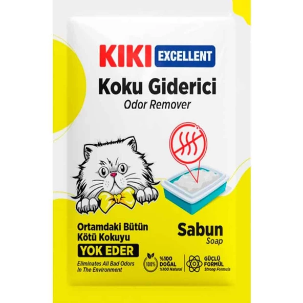 KIKI Kedi Kumu Koku Giderici Toz Sabun 25 GR ürün görseli 1
