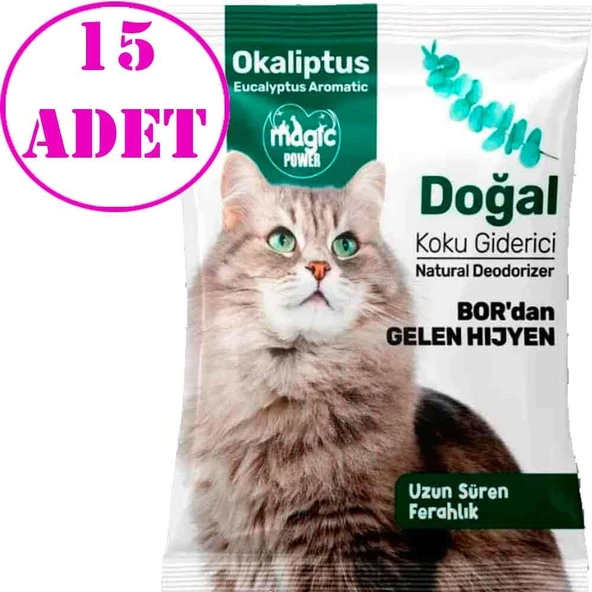 Magic Power Kedi Kumu Koku Giderici Okaliptus 25 Gr 15 AD ürün görseli 1
