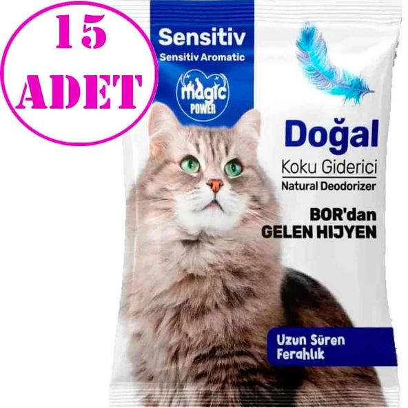 Magic Power Kedi Kumu Koku Giderici Sensitiv 25 Gr 15 AD ürün görseli 1
