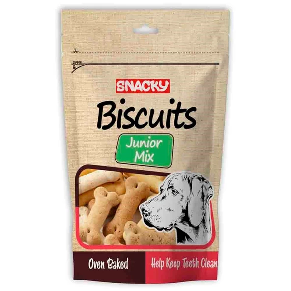 Snacky Junior Mix Yavru Köpek Ödül Bisküvisi 200 Gr ürün görseli 1