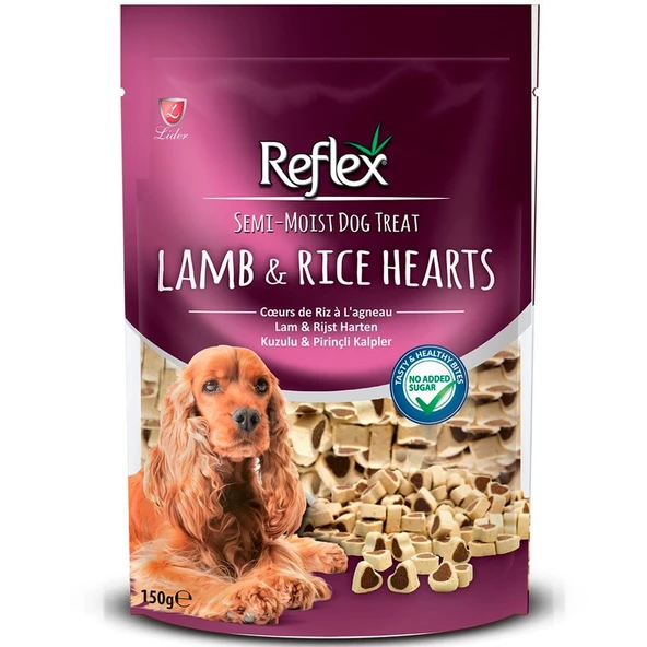 Reflex Kuzulu ve Prinçli Minik Kalpler Yumuşak Köpek Ödülü 150gr ürün görseli 1