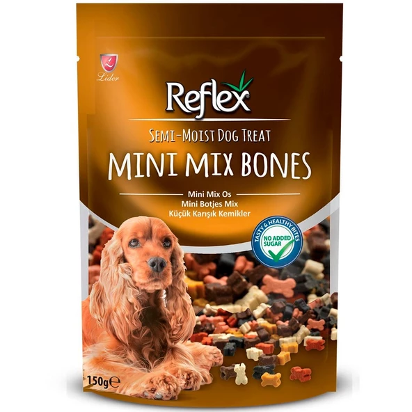 Reflex Mini Mix Bones Küçük Karışık Kemikler Yumuşak Köpek Ödülü 150gr ürün görseli 1