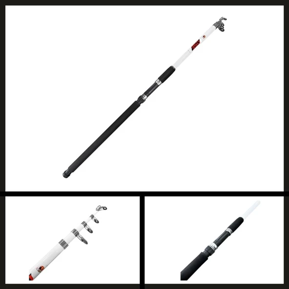 Uyguna-Yakala 60-120 Gr Protackle Beacon 2.70 Mt Teleskopik Kamış Beyaz-AMS.035 ürün görseli 1