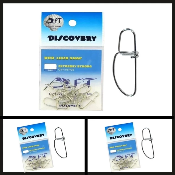 Uyguna-Yakala 10 Adet No:3 Dft Cjs032 Duo Lock Nikel Klips-DON.002 ürün görseli 1