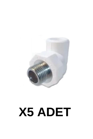 PPRC Dış Dişli Dirsek 25 3/4 5 Adet ürün görseli 1
