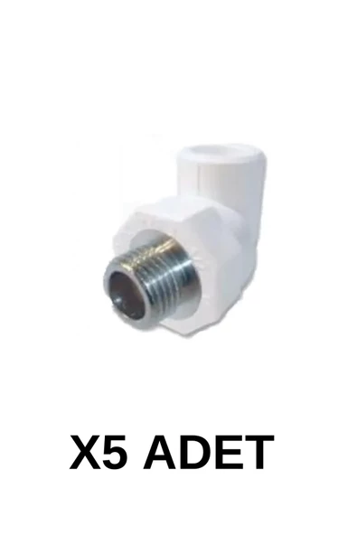 PPRC Dış Dişli Dirsek 25 1/2 5 Adet ürün görseli 1