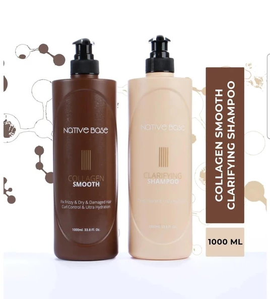 Profesyonel Saç Düzleştirici-Collagen Smooth Set 1000ml ürün görseli 1