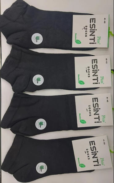 ESİNTİ ERKEK BAMBU PATİK ÇORAP 6 ADET - Resim 2