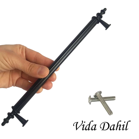5 Adet Erciyes kulp Siyah 192 mm Kulp Mobilya Mutfak Dolabı Çekmece Dolap Kapak Kulpu Kulbu Metal Kulpları ürün görseli 1