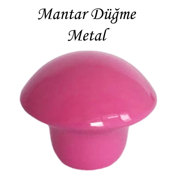 Pembe Mantar Düğme Kulp Çocuk Bebek Mobilya Çekmece Dolap Kapak Kulbu Metal Kulp Aksesuarları Vidalı ürün görseli 1