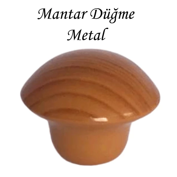 Kayın Mantar Düğme Kulp Mobilya Çekmece Dolap Kapak Kulbu Metal Kulp Aksesuarları Vidalı ürün görseli 1