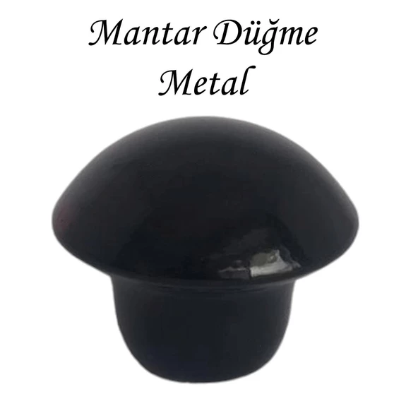 Siyah Mantar Düğme Kulp Mobilya Çekmece Dolap Kapak Kulbu Metal Kulp Aksesuarları Vidalı ürün görseli 1