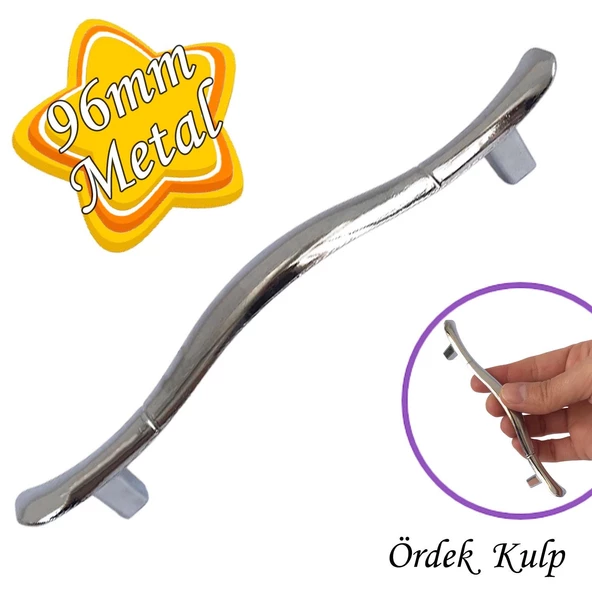 Ördek kulp Krom 96 mm Kulp Mobilya Mutfak Dolabı Çekmece Dolap Kapak Kulpu Kulbu Metal Kulpları ürün görseli 1