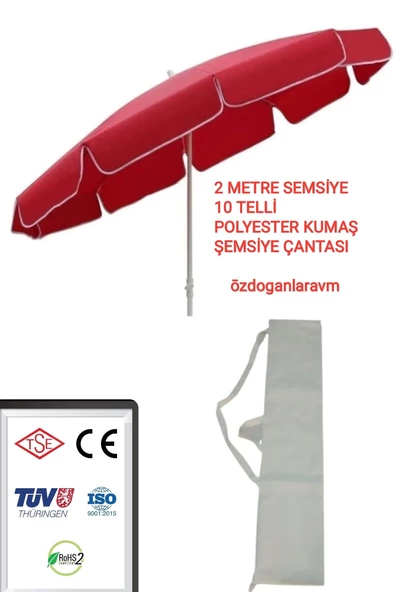 GM Plaj Deniz  Kırmızı Şemsıyesİ  Taşıma Çanta HEDİYELİ ürün görseli 1