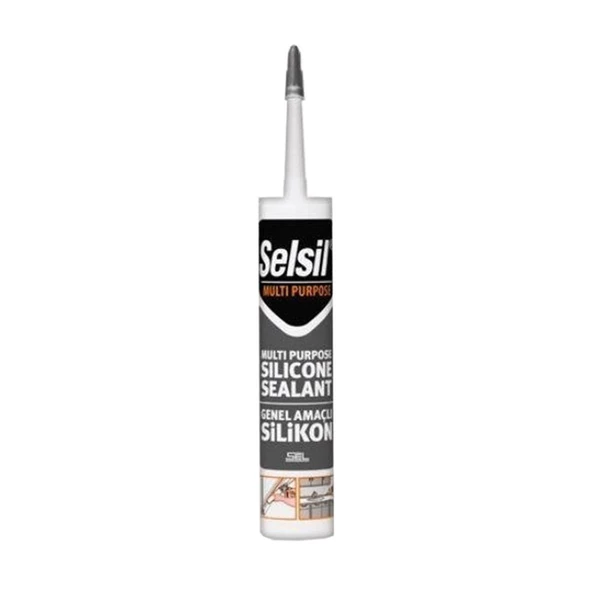 Selsil Genel Amaçlı Silikon 280Gr Siyah ürün görseli 1
