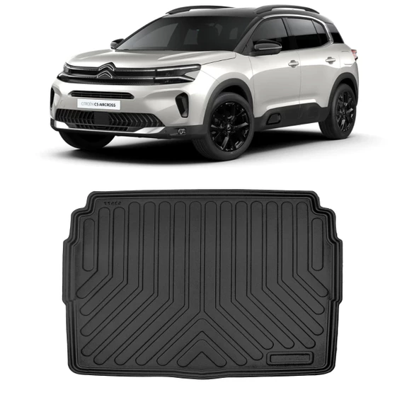 Rizline Citroen C5 Aircross Alt Konum 2023 ve Sonrası 3D  Bagaj Havuzu Siyah ürün görseli 1