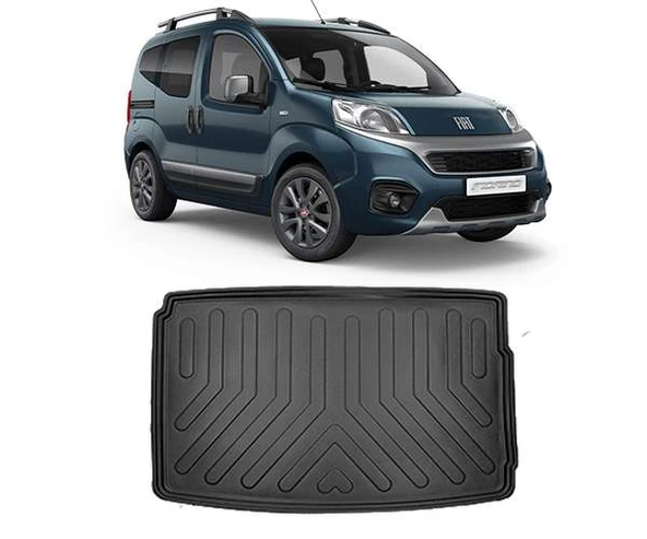 Rizline Fiat Fiorino 2007 Sonrası Halılı Zemin   3D Bagaj Havuzu Siyah ürün görseli 1