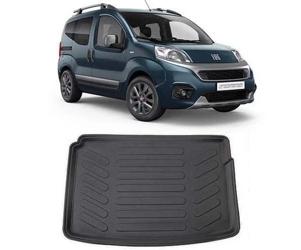 Rizline Fiat Fiorino  2007 Plastik Zemin Sonrası  3D Bagaj Havuzu Siyah ürün görseli 1