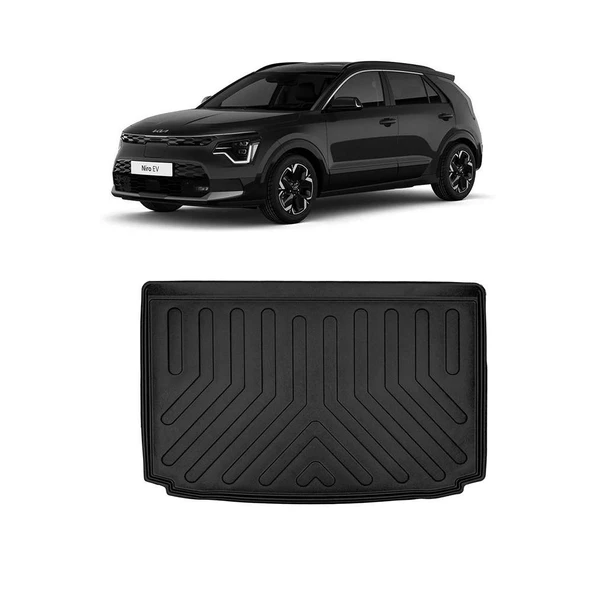 Rizline Kia Niro 2022 Sonrası Hibrit 3D Alt Konum  Bagaj Havuzu Siyah ürün görseli 1