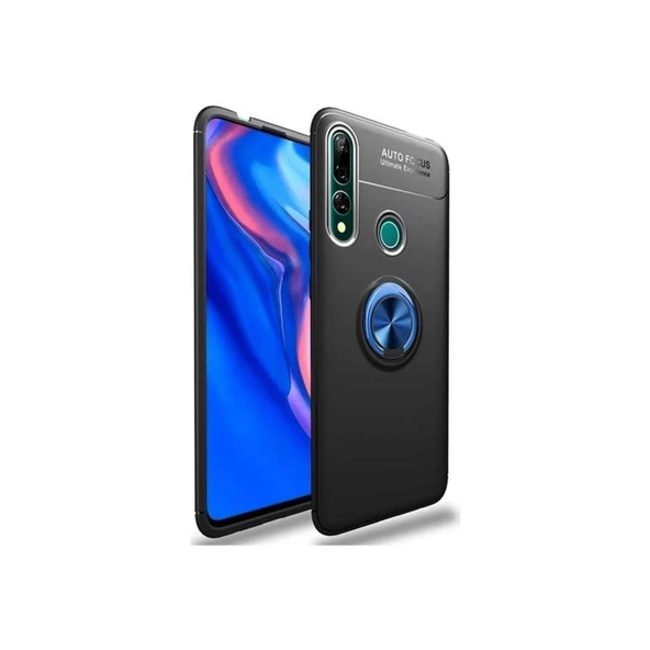 Huawei Y9 Prime 2019 Yüzüklü Standlı Manyetik Kamera Kor. Kılıf ürün görseli 1