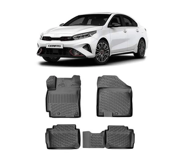 Rizline Kia Cerato 2022 Sonrası  3D Havuzlu Paspas Siyah ürün görseli 1