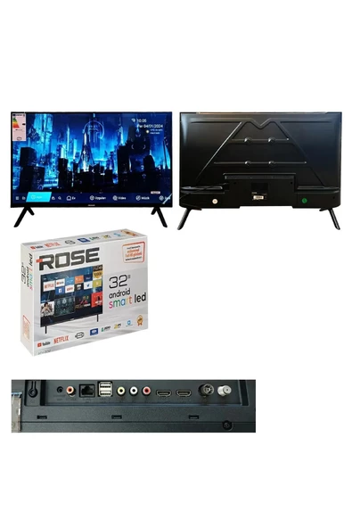 Rose Atv-332, 32" 82 Ekran Android Smart Led Tv - Resim 3